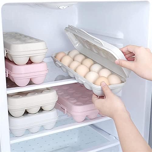 Кутии за яйца Притежателя на тавата за яйца Кутии за съхранение на Яйца, Хладилник, По-Ясен контейнер за съхранение идеален