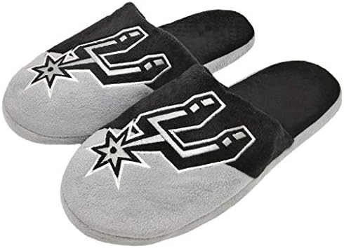 NBA San Antonio Spurs Мъжки Colorblock Slide SlippersColorblock Slide Slippers, Отборен цвят, Малък (7-8)