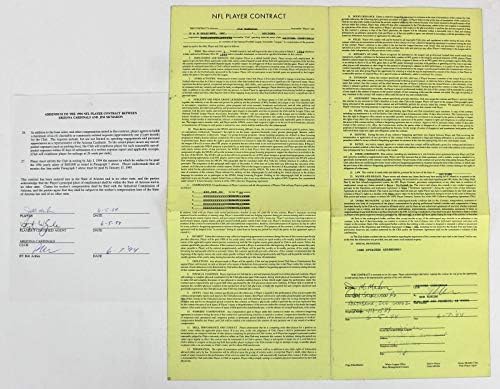 Кардиналите Джим Макмеън Подписа договор на играча от NFL 1994 година с Плик JSA Z76382 - NFL Cut Signatures
