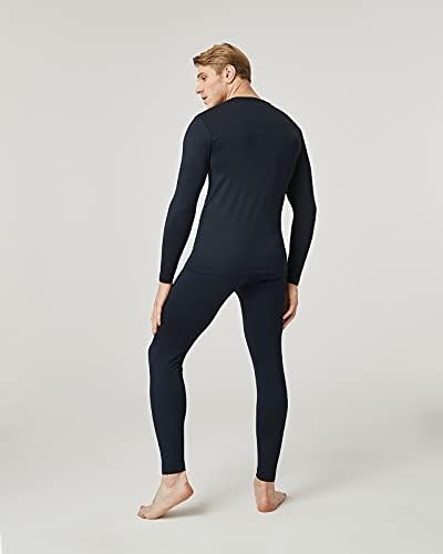 LAPASA Мъжки Heavy/Light/Mid Weight Thermal Underwear Set, Fleece Облицовани Long Johns Warm Top & Pants (Thermoflux M24/М11/M57)