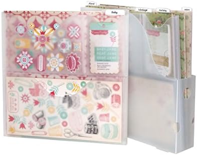Storage Studios Vertical Variety Pack of Paper Holders for Up to 12 x 12 Inch Paper and Supplies, Clear (CH92604)