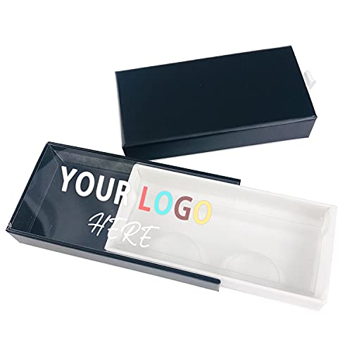 Продажба на едро на Миглите Кутии за Опаковане на Мигли Скоростна Пакет Потребителски Логото на Магнитни Мигли Грим Калъф За съхранение Печат на Лого (Черно - 30шт)
