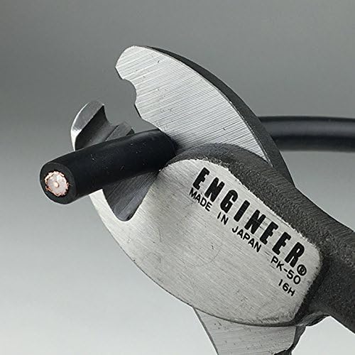тежки кабелни ножици/ножица за чисто рязане на дебел електрически кабел, коаксиален и нейлонового на въже и т.н. Произведено в Япония. ИНЖЕНЕР pc-50