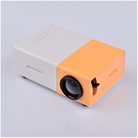LMGKS детски мини-проектор Мини преносим led проектор YG300 Малка жълта машина за домашно ранно образование (цвят : жълт размер : голям)(L,бял)