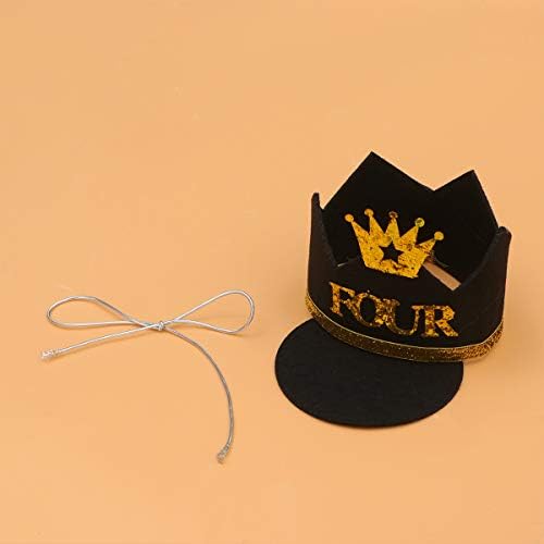 AmosfunUnique Birthday Hat Creative Children Photo Props Chic Birthday Cap Party Доставки Favors for Kids Toddlers (Four)
