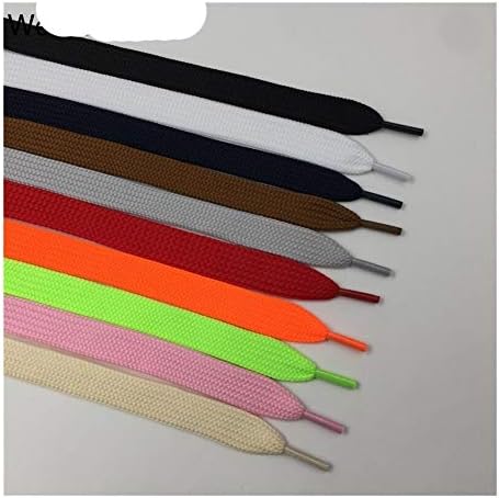 RQBHD Heavy Duty Boot Laces Подлец Colorful Атлетик Designer Wide Flat Shoes Strings 1.8 cm/0.7 Fat Shoelaces for Lady