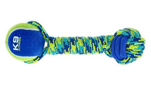 ZEUS K9 Fitness Dog Toys by ЗЕВС Tpr Топка, почти неразрушимая играчка за упражнения (цвят може да варира)