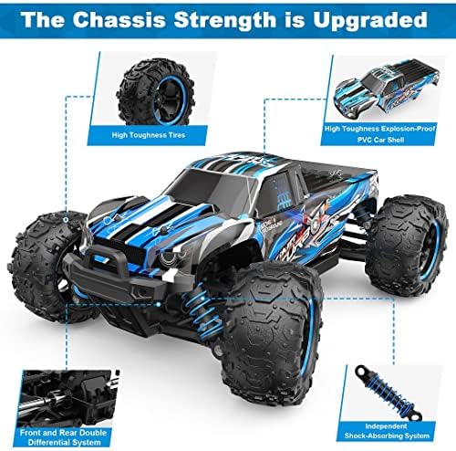 QFC RC Cars 1:18 Scale Remote Control Car, 4WD High Speed 40+ Km/h Off Road RC Камион Чудовище Камиони, All Terrains Electric