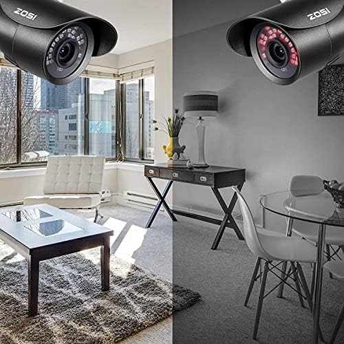ZOSI 4 Pack 1080p Outdoor Indoor Day Night Vision Weatherproof 42pcs IR Infrared LED Security Camera S Комплекти-Обектив