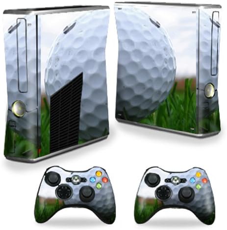 Кожата MightySkins е Съвместима с конзола на X-Box 360 Xbox 360 S - Golf | Защитно, здрава и уникална vinyl стикер wrap Cover | Лесно се нанася, се отстранява и обръща стилове | Произведено в С