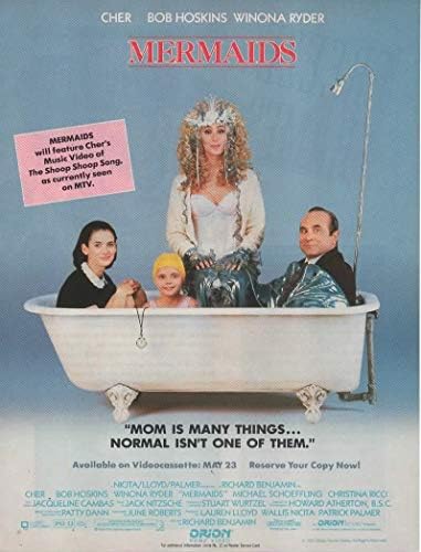 Печатна реклама списание: 1991 Русалки, с Ползване на собственост, Боб Хоскинсом, Вайноной Ездач, е на разположение на 23 майМайка - това е много неща-нормално не е една