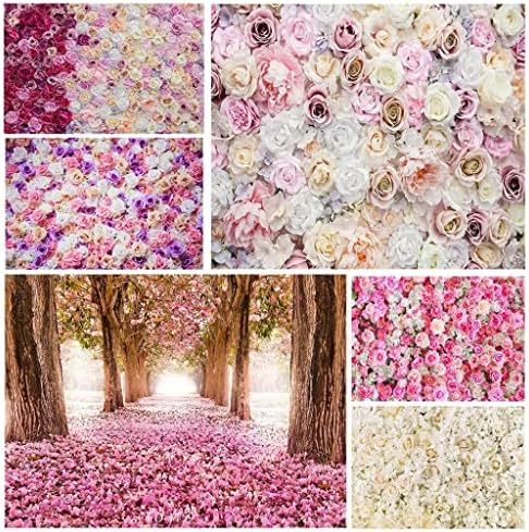 FCYIXIA Flowers Birthday Party Photo Backgrounds Рибка Cloth Backgrounds for Wedding Влюбените Children Photography Props