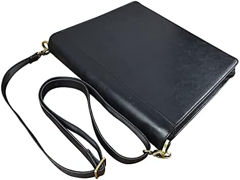 Padfolio for Artists with Carry Straps, Vegan Leather Art Portfolio Case Organizer for Sketching, за Графит и въглища