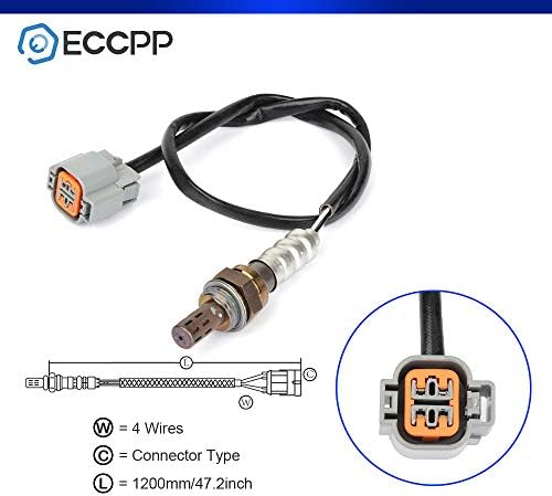 ECCPP O2 02 кислород Сензор 234-4448 Спад сензор 2 Fit 2011 за Hyundai Sonata 2.0 L, 2011 за Hyundai Sonata 2.4 L, 2011