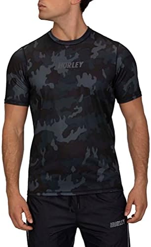 Мъжки стандартна риза Fastlane с Къс ръкав Hurley Active Sun Shirt Rashguard SPF