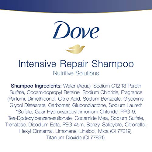 Dove Nutritive Решения Стягащ Шампоан за Интензивно Възстановяване на изтощена коса с кератиновыми активни вещества 20,4