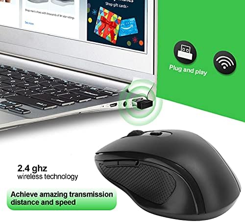 Безжична Мишка, Акумулаторна Мишката 2.4 G Безжична Компютърна Мишка, USB Мишка, Ергономична Мишка Оптична Мишка Офис