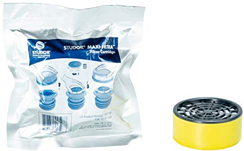 Studor 20700 Взаимозаменяеми касета с активен въглен за двустранния отдушник Maxi-Filtra (опаковка от 20 броя) Жълт/Черен