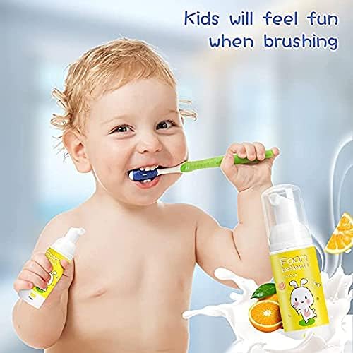 Детска паста за зъби, Пяна, Паста за зъби Натурална Формула Без Флуор, за Деца Избелване на зъби, Почистване и Профилактика