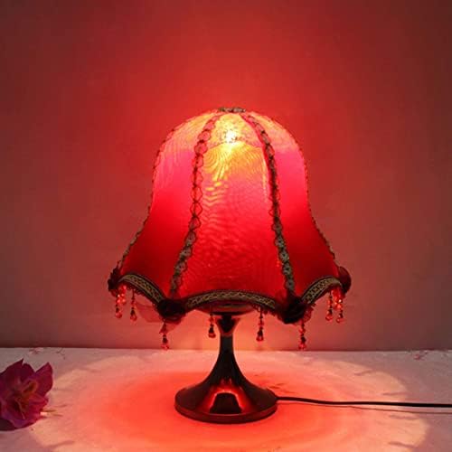 Лампион от Ръчно тъкан работа FMOGG,лампион от червена Копринена Кърпа във формата На Дворец,завързана етаж лампа,33 см