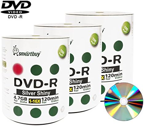 Умна покупка 300 Диск медиите ВИДЕО-филм пакети данни DVD-r 4.7 gb 16x блестящ сребърен празен Записваем, 300 Диск 300pk
