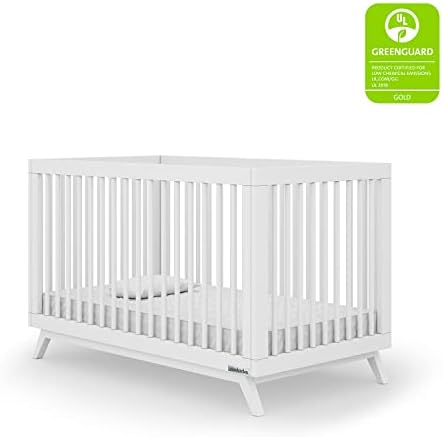 dadada Soho 3 in 1 Solid Beech Wood Convertible Baby Crib to Toddler Bed with 3 Adjustable Heights and Easy Instructional