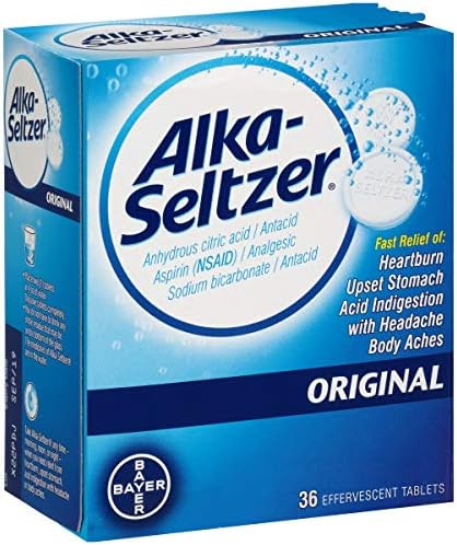 Alka-Seltzer Original Шипучие антиацидни таблетки 36 Ea