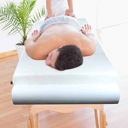 JJ CARE Massage Table Paper Roll 24 x 390' за Еднократна употреба Масажни Кърпи [50% по-ДЕБЕЛ] Нетъкан Масажни Кърпи за