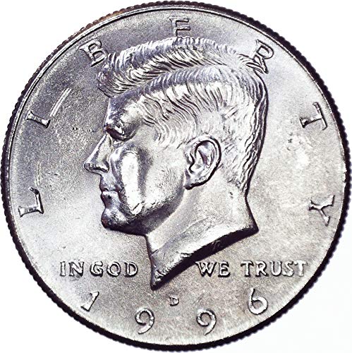 1996 D Kennedy Half Dollar 50C About Uncirculated
