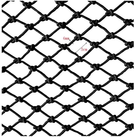 MAGFYLY Banister Guard net, Balcony Stairs Anti-Fall Net, Child Safety Net, Black Nylon Net Net Protection Net, Outdoor Fence Net Indoor Partition Decoration Net 2x5m (Размер : 25M(716ft))