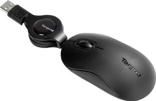 Targus USB Retractable Optical Laptop Mouse, black (AMU89US)