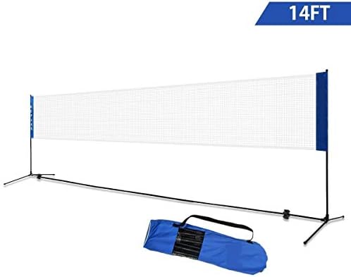 n-bright shop Healthy Play Training Tennis Badminton, Net Футбол Soccer Portable 14'x5' with Storage Bag, Лесно Carrying