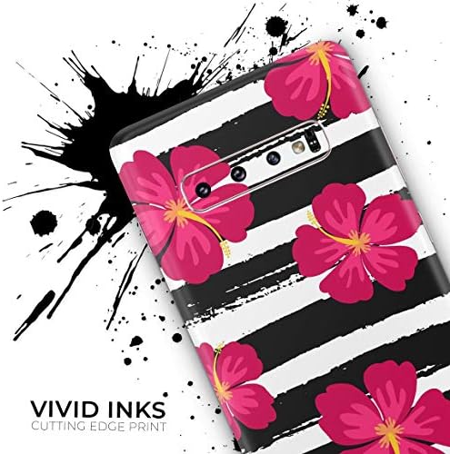 Дизайн Skinz Тропически Годишният Ярко розово Цвете v2 Vinyl Стикер Амбалажна хартия Калъф е Съвместим с Samsung Galaxy