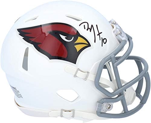 DeAndre Hopkins Arizona Кардиналите Autographed Riddell Speed Mini Helmet - Автографированные Мини-Каски NFL