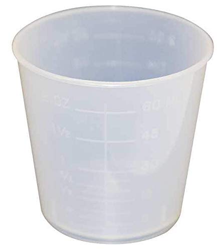 Цилиндрична officinalis чаша с широко гърло, 59 мл, 1150 Pk, Пластмаса, Прозрачен,210415564