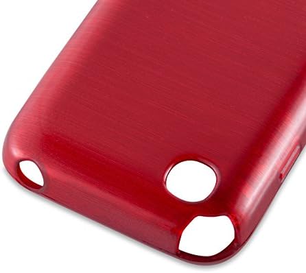 Cadorabo Калъф е Съвместим с LG L40 в червен цвят - Удароустойчив и устойчив на надраскване Силиконов калъф TPU - Ультратонкая