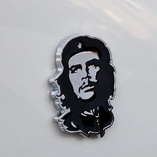 2.75 x 2 инча на Че Гевара Метална Кола Емблемата на Колата Революция Черен