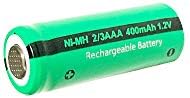1.2 v NiMH Акумулаторна батерия 2/3AAA Размер 400mah с плоска горна част от 4 броя(без батерии размер AAA)