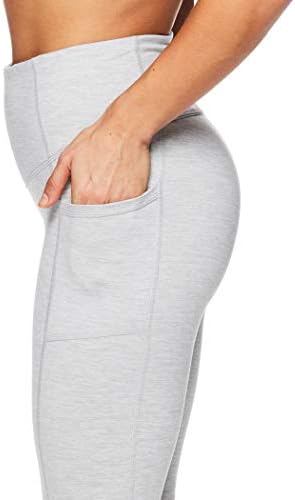 Gaiam Women ' s High Waisted Capri Yoga Pants - High Rise Compression Workout Leggings - Спорт Спортни Чорапогащи