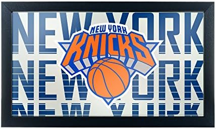 Търговска марка Gameroom NBA1500-NY3 NBA Формулирани Огледало Лого Сити - Ню Йорк Никс