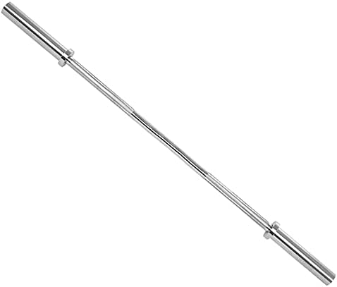 Albergo rigel 5 FT Olympic Barbell Bar Set, 5 Foot Weight Bar with Two Spring Collars Fits 2 Weight Plates for Powerlifting, Weightlifting and 300LB Weight Capacity