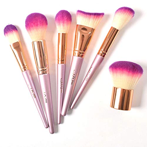 Комплект Четки За Грим от Професионален, JAF 26pcs Kabuki Face Contour Brush Set Pink Complete Вегетариански Brush Kit