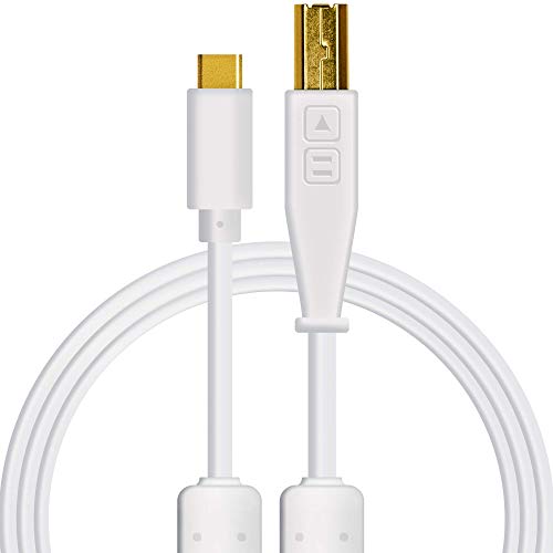 Кабели Chroma: Аудио Оптимизиран USB кабел-C-USB-B с резистором 56K (бял)