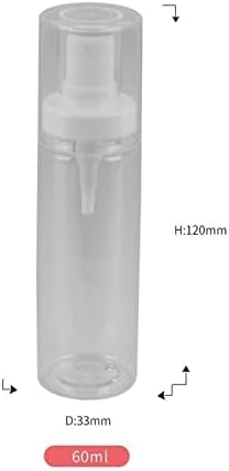 JSJJAWS Контейнер бутилка от 60 мл бял спрей Козметична банка Вакуум Контейнери Висок клас Спрей за Еднократна Употреба Бутилката Пътни Принадлежности (цвят : 1)