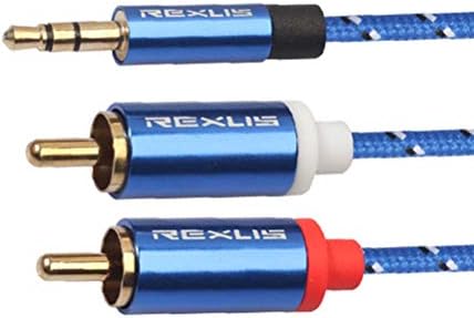 Аксесоари за мобилни телефони - Акустичен кабел 3. 5mm Male to 2 - Male Adapter Кабел Стерео Кабел за RCA (на 5 метра)
