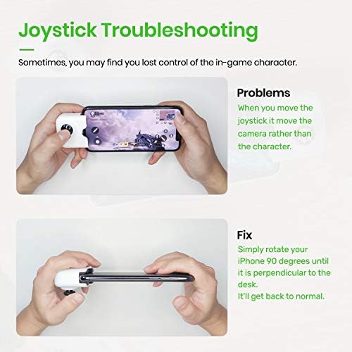 IFYOO ЯО L1 Pro Мобилен гейминг контролер Джойстик за iPhone (iOS 13.4 или по-късна версия), на Игралната геймпад за PUBGG