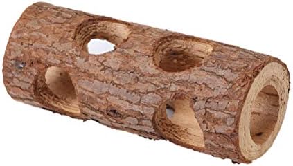 15 см Дървена Тръба на Тунел Играчка за Хамстери, Мишки Гора Сърцевината на Ствола на Дървото Пилинг на Зъбите за Зайци