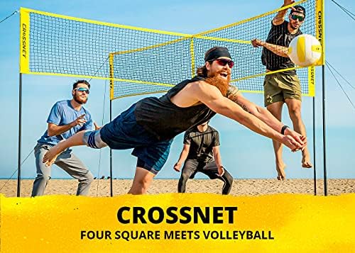 CROSSNET Four Square Волейболна Мрежа и Игра на Набор от