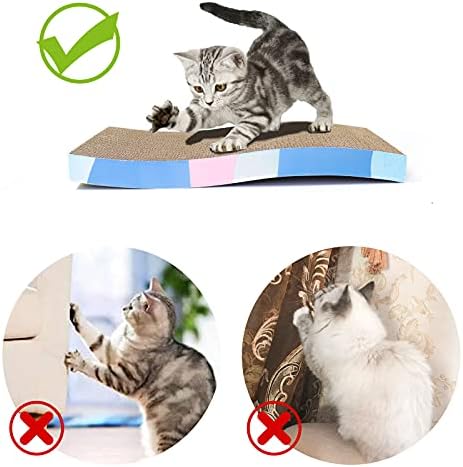 Hotswink Cat Scratcher Cardboard Scratching Възглавничките Обръщане На Велпапе Cat Scratching Pad, Cat Scratching Pad - Форма На Вълната