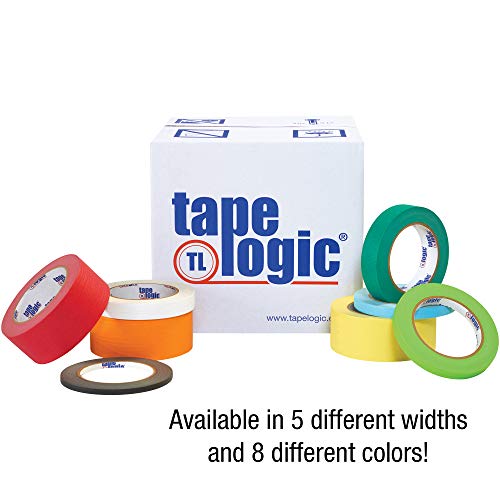 Aviditi Tape Logic 1/2 инча x 60 ярда, Универсална цветно тиксо, червен (опаковка от 72 броя) - Отлично подходящ за дома,